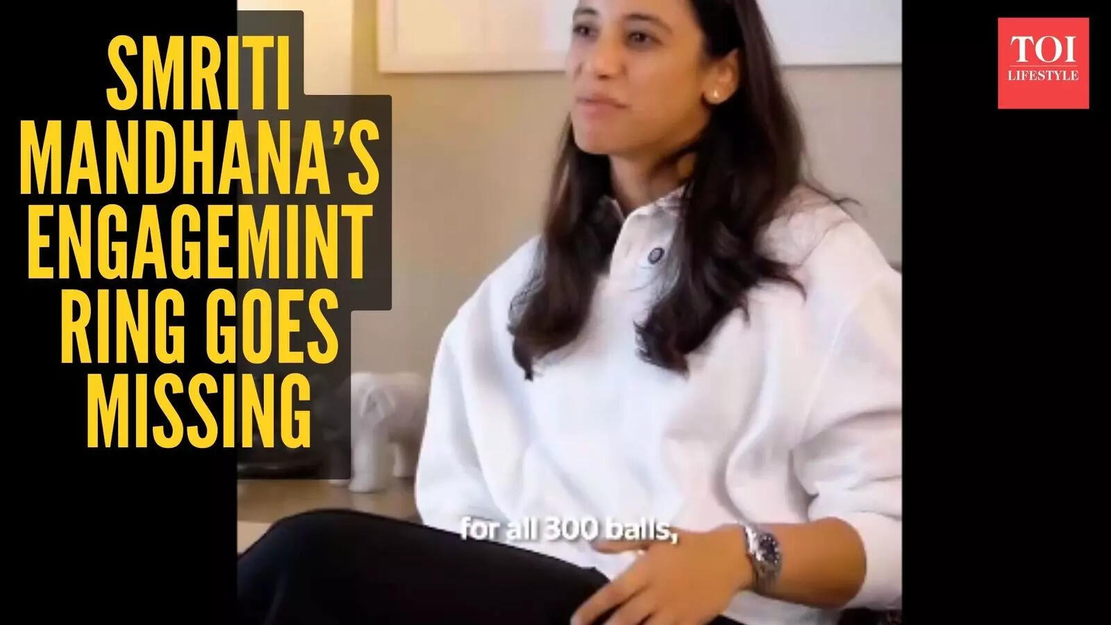 Smriti Mandhana's engagement ring goes missing