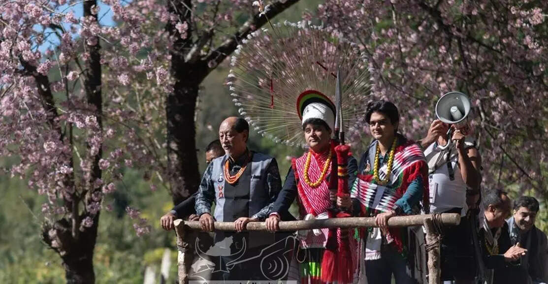 DoNER minister Scindia takes part in Touphema stone pulling ceremony