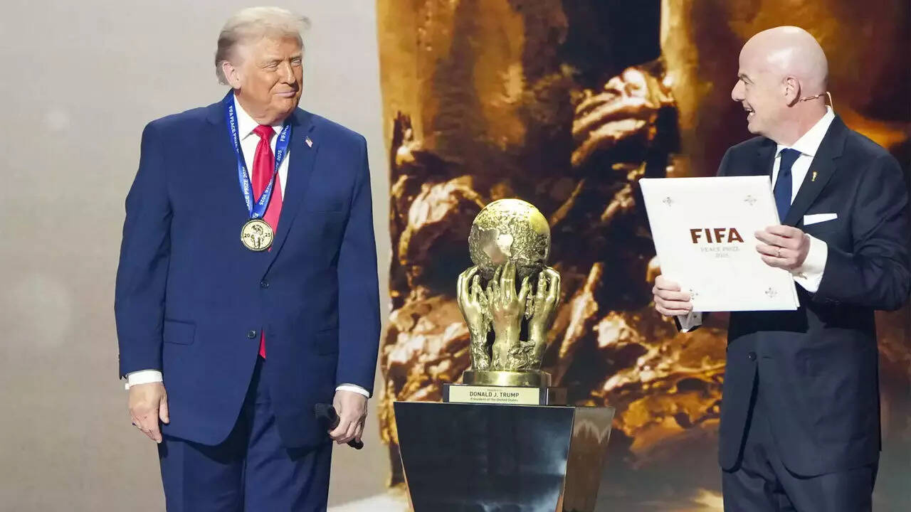 US President Trump all smiles as he wins FIFA's new peace prize