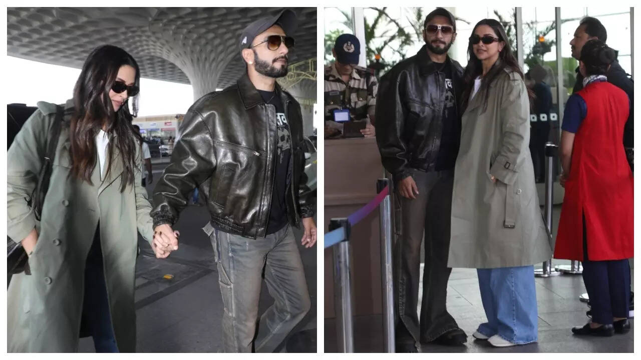 Ranveer and Deepika jet off amid 'Dhurandhar' success - PICS