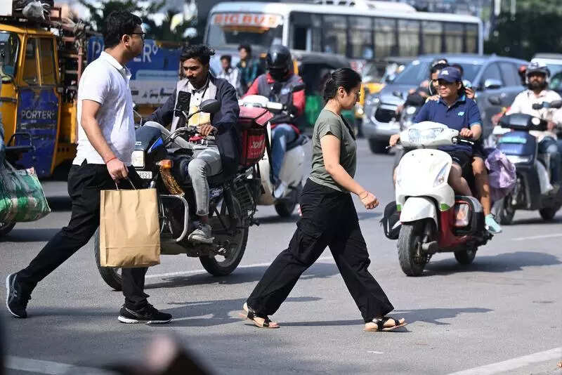 Blind spots and speeding cars make Gachibowli crossing a daily gamble