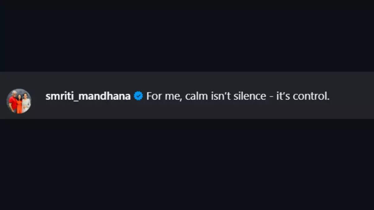 Smriti Mandhana's Instagram post