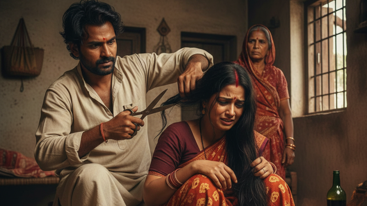 ‘Desperate for a son’: Karnataka man chops wife’s hair; burns it in graveyard