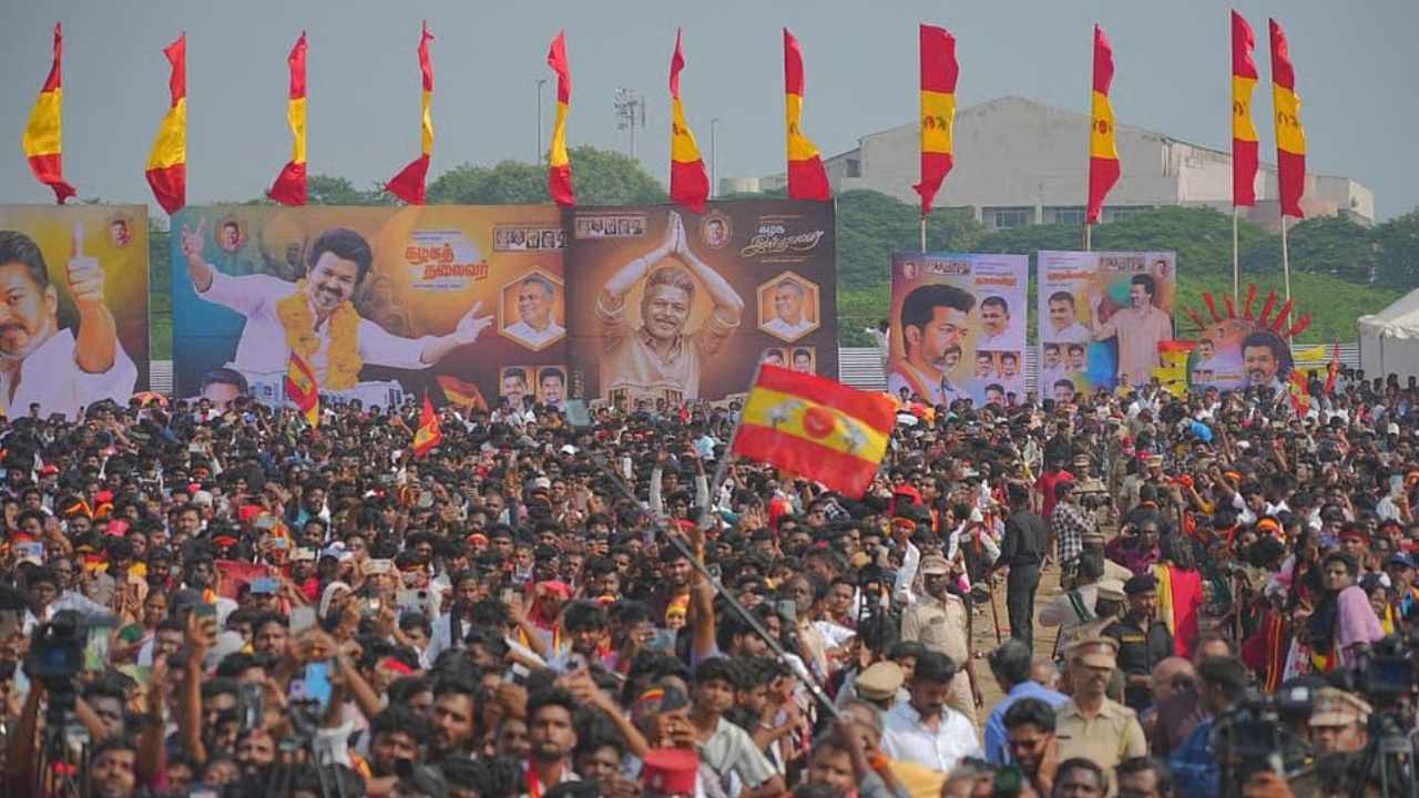 Security scare at Vijay's rally: Man held with gun at TVK event — key details