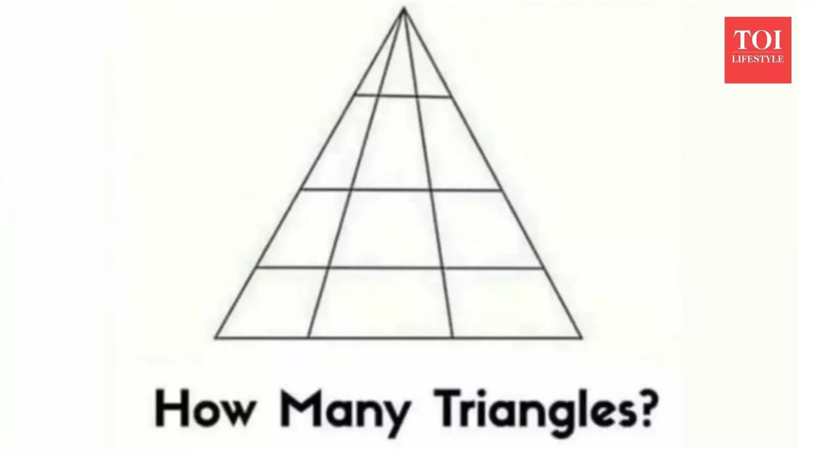 Brain Teaser: Only a person with a high IQ and excellent creativity can count the correct number of triangles