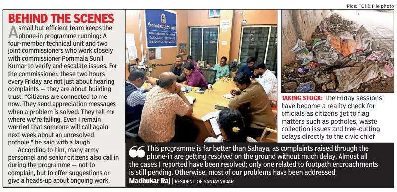 7am phone-in programme by Bengaluru’s civic authorities strikes the right chord with citizens