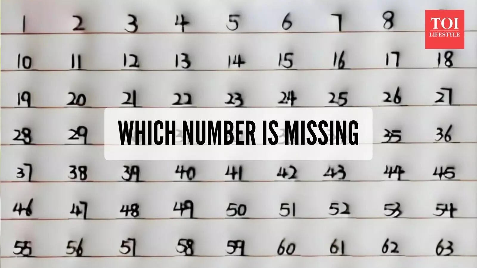 Can you spot the missing number? Only sharp eyes can crack this viral number puzzle