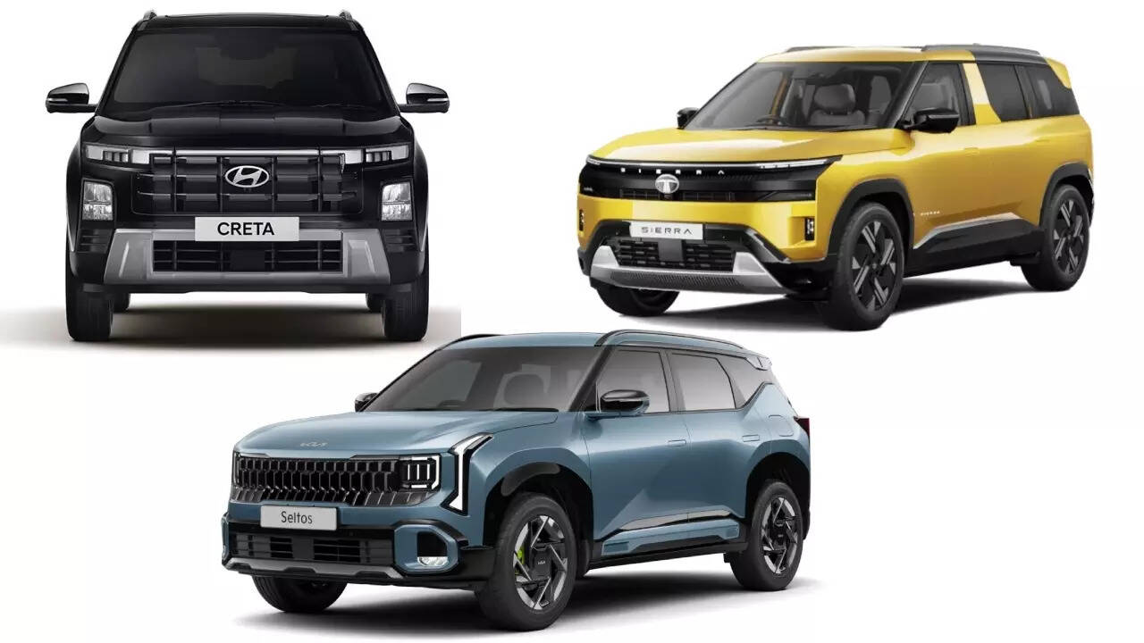 2026 Kia Seltos vs Hyundai Creta vs Tata Sierra: Engine options, specs compared