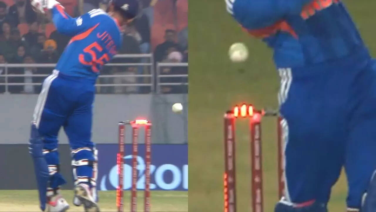 Rarest of the rare! Jitesh's lucky escape against SA goes viral - Watch