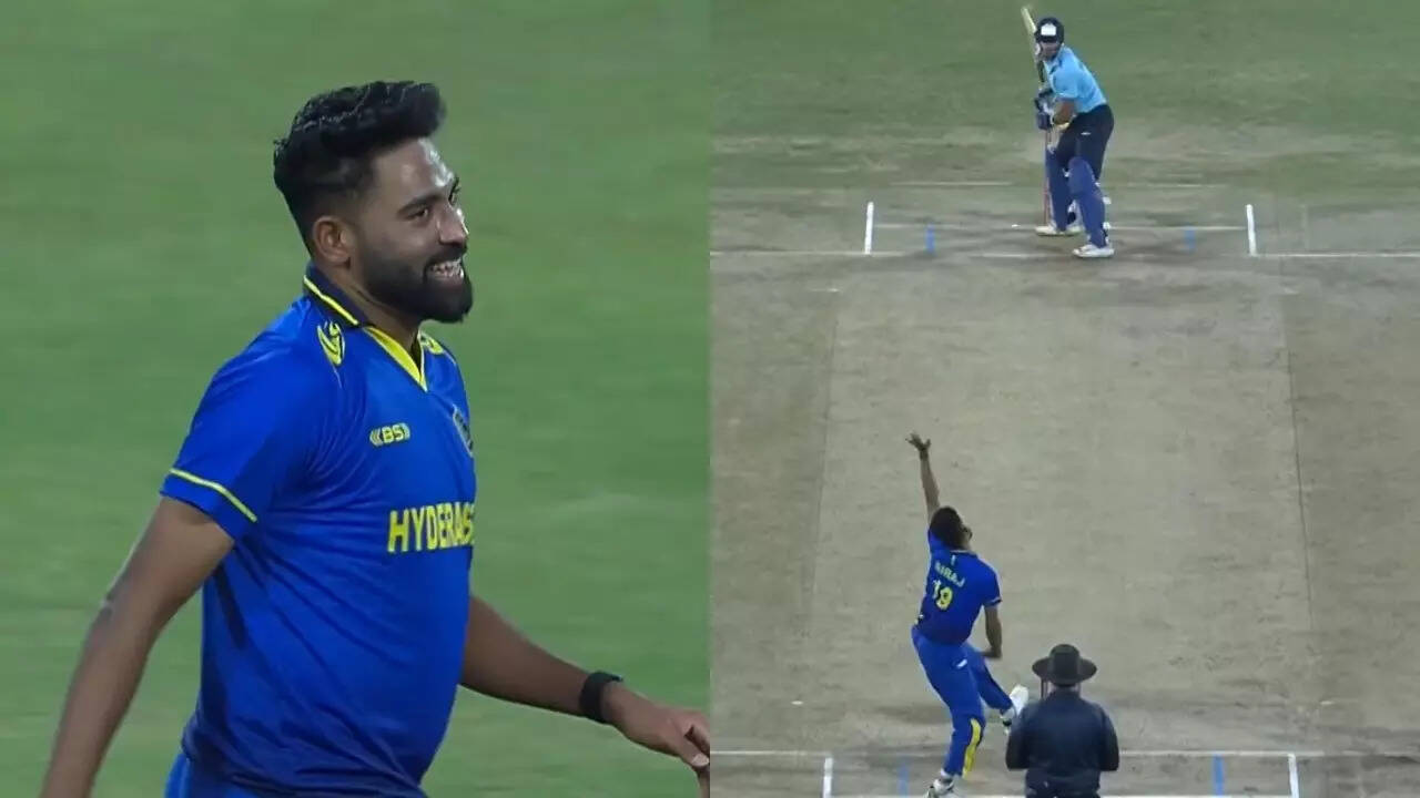 Out of India’s T20 plans, Siraj reminds selectors with 3-wicket burst