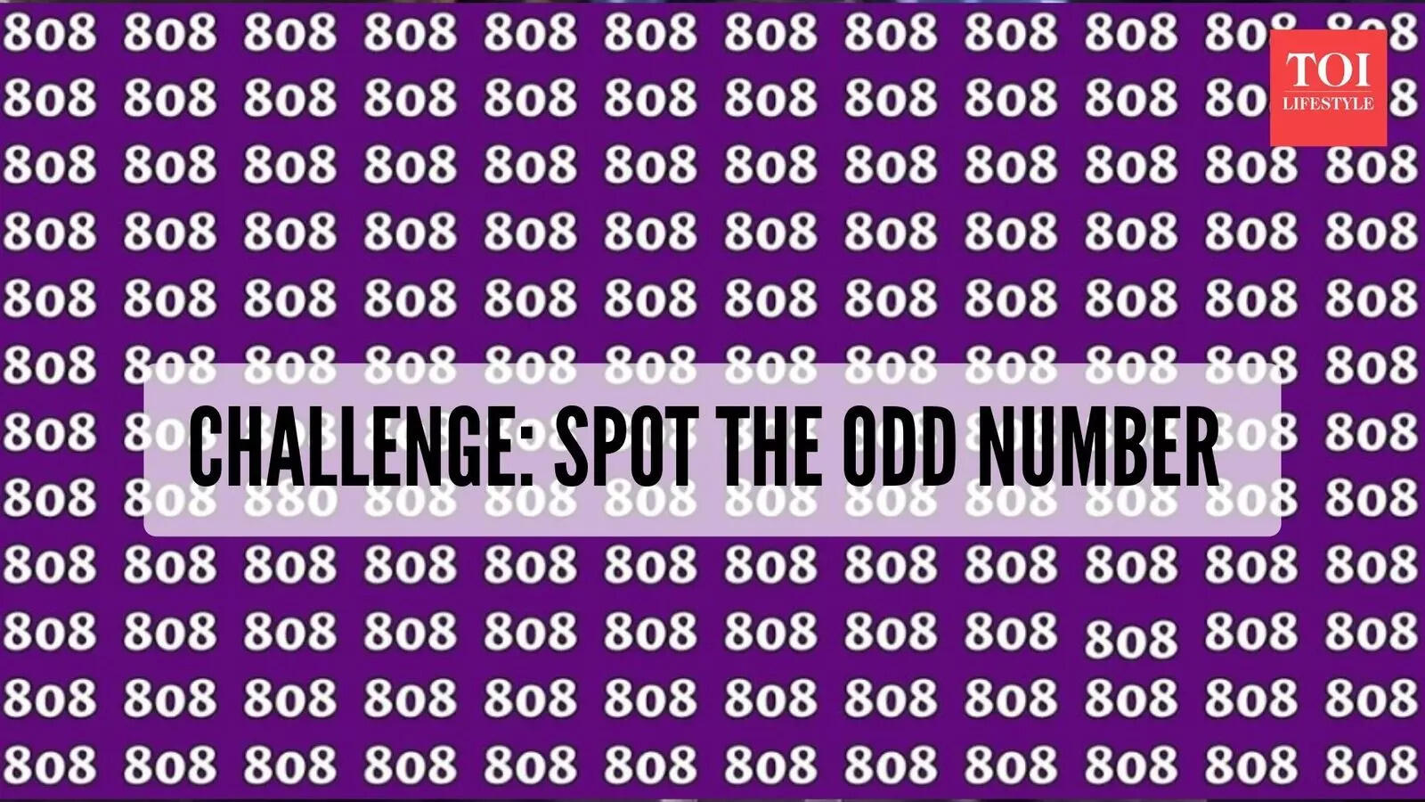 Challenge: Only a person with a high IQ level can spot the hidden number