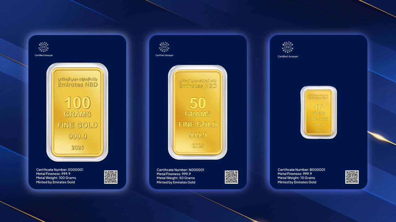 Emirates NBD launches UAE’s first bank-branded gold bar