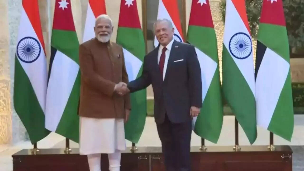 Jordan visit: PM Modi meets King Abdullah II in Amman; leaders discuss Gaza, counter-terrorism