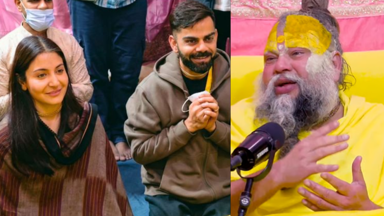 Virat, Anushka Sharma seek blessings from Premanand Maharaj in Vrindavan