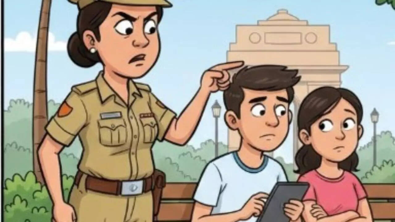 UP woman inspector questions brother-sister at Varanasi temple, tells girl 'don't roam without a guardian'; video sparks row, officer suspended