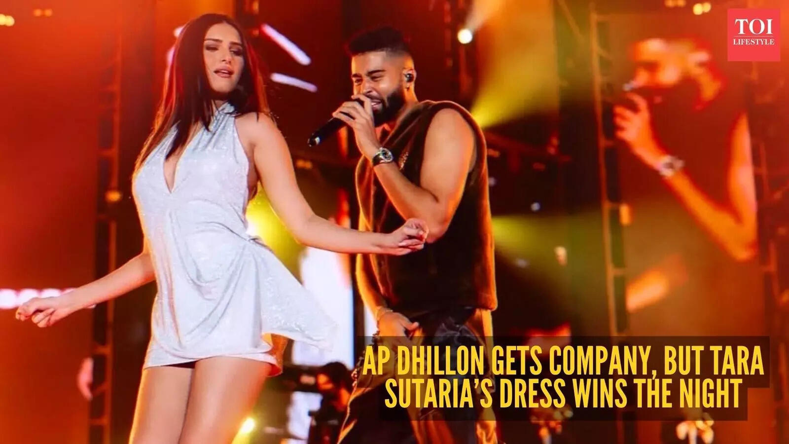 Tara Sutaria joins AP Dhillon on stage, her dress steals the show