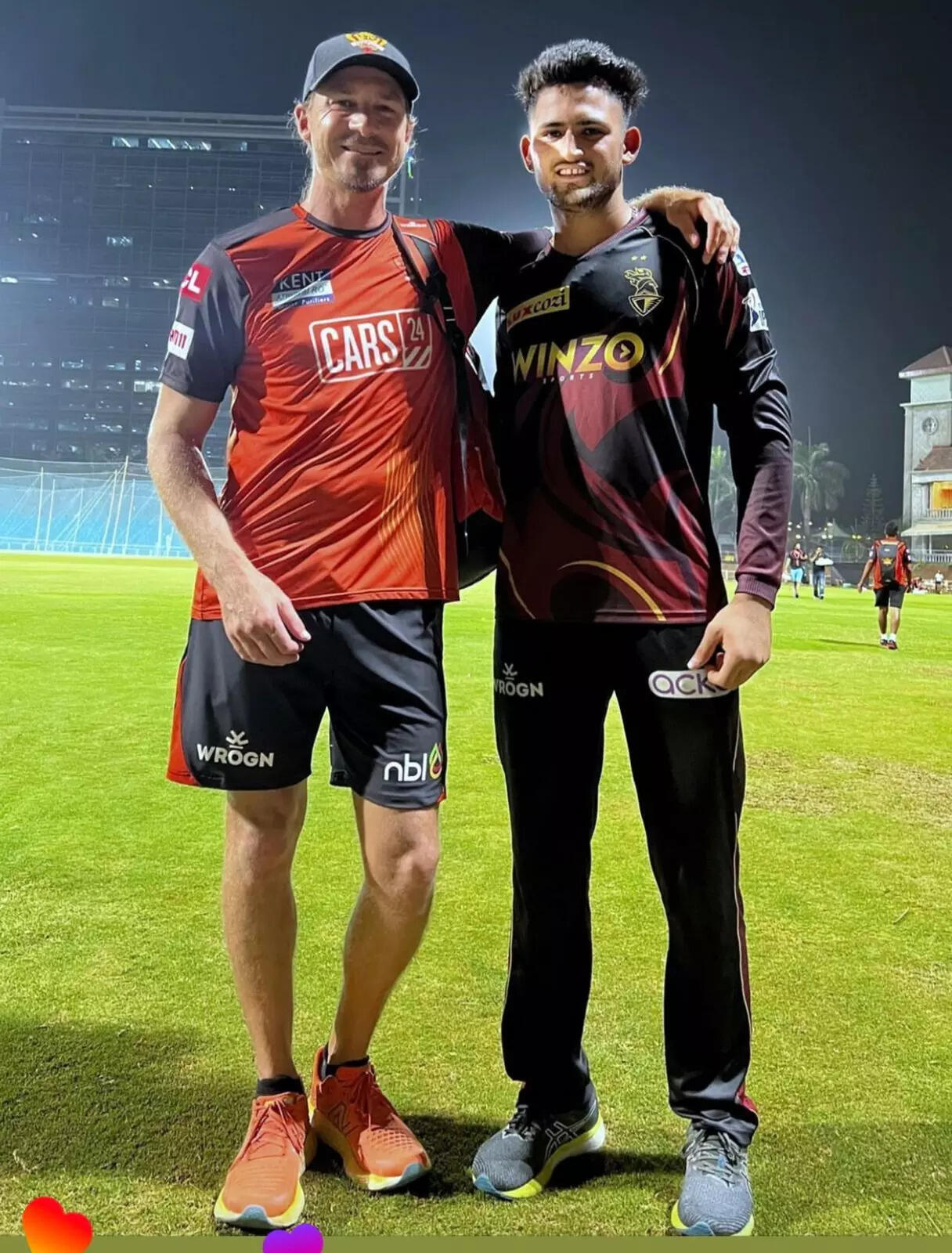Ashok Sharma with Dale Steyn (Special Arrangement) Ashok Sharma with Dale Steyn