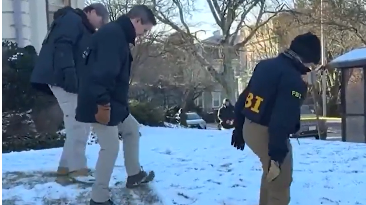 ‘Never finding the guy at this rate’: FBI agents mocked for ‘kicking snow’ while looking for evidence of Brown University shooter