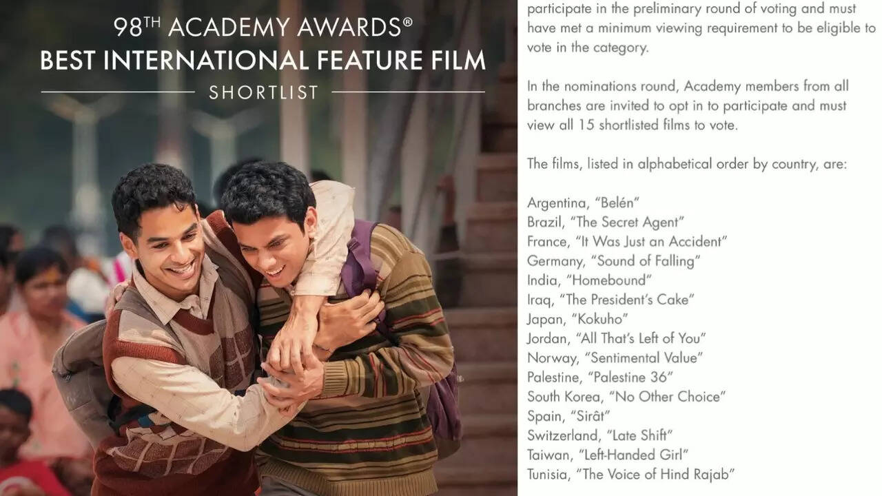 Sidharth Malhotra cheers ‘Homebound’ after Oscars 2026 nod