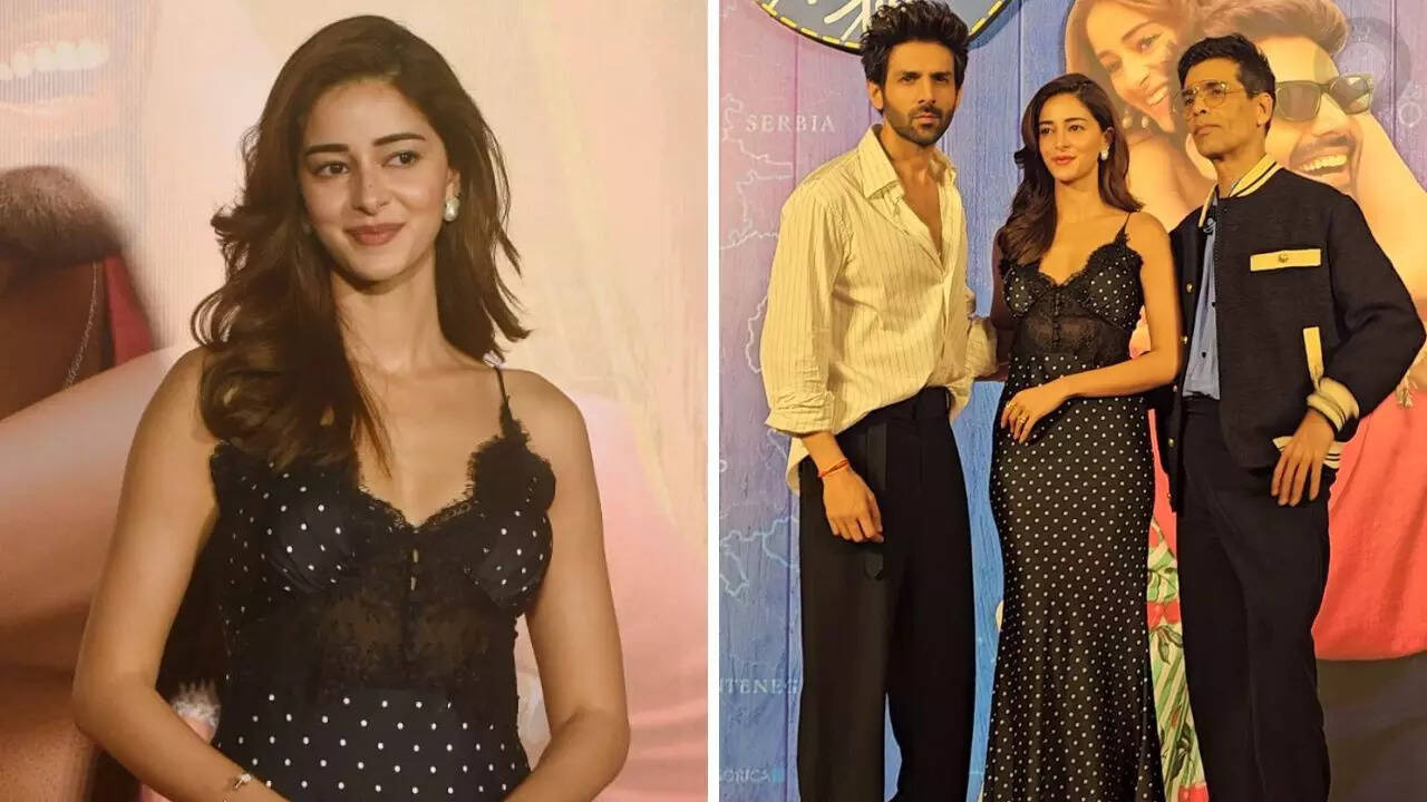 Ananya Panday slays in Rs.57K polka dot dress at 'TMMTMTTM' trailer launch
