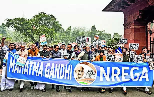 VB-G RAM G Bill aimed at killing rural jobs, workforce, says JMM