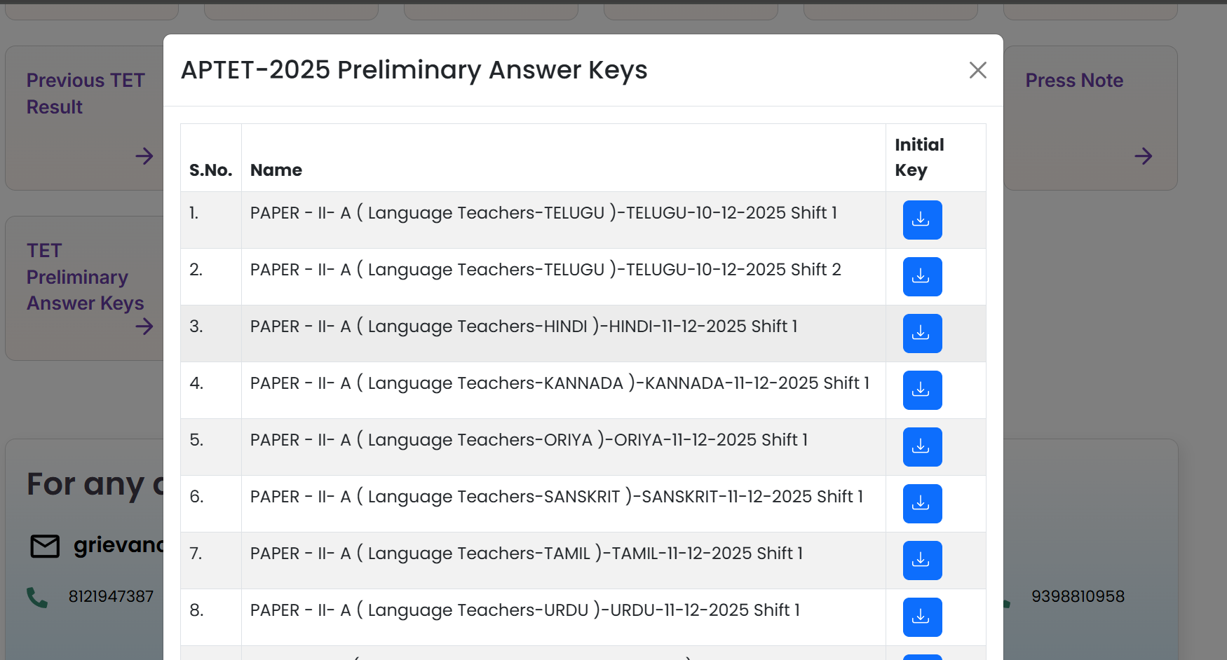 AP TET prelims 2025 answer key released: Check direct link to download here