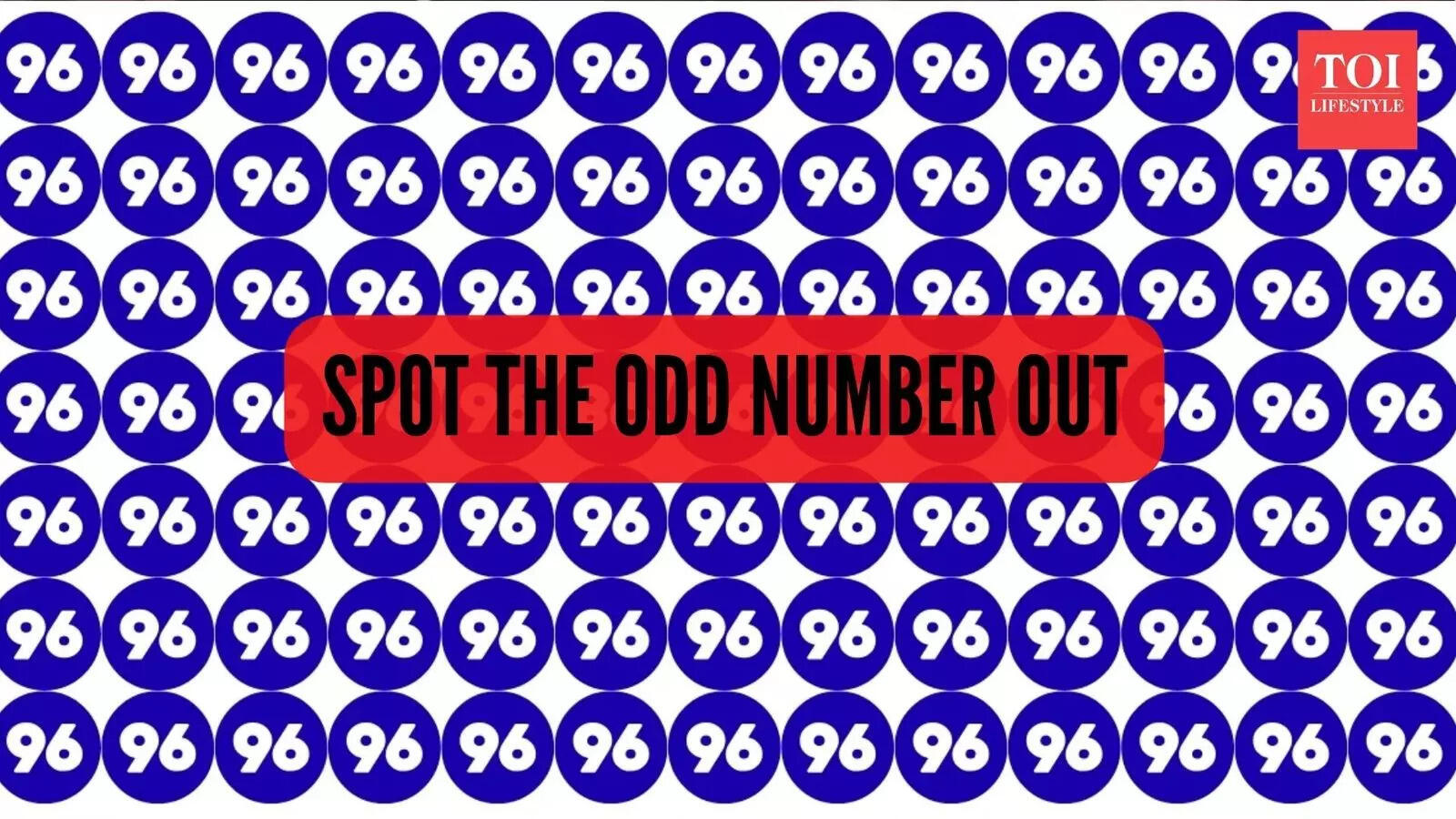 Test your eyesight: Only a person with 20/20 eyesight can spot the odd number