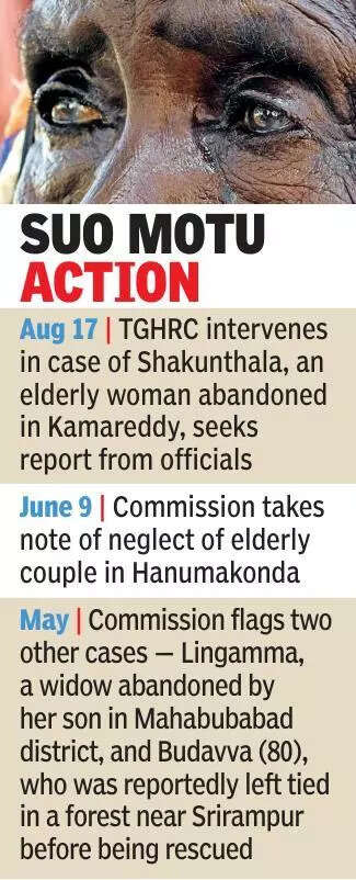 Telangana human rights commission flags rise in cases of elderly abandonment