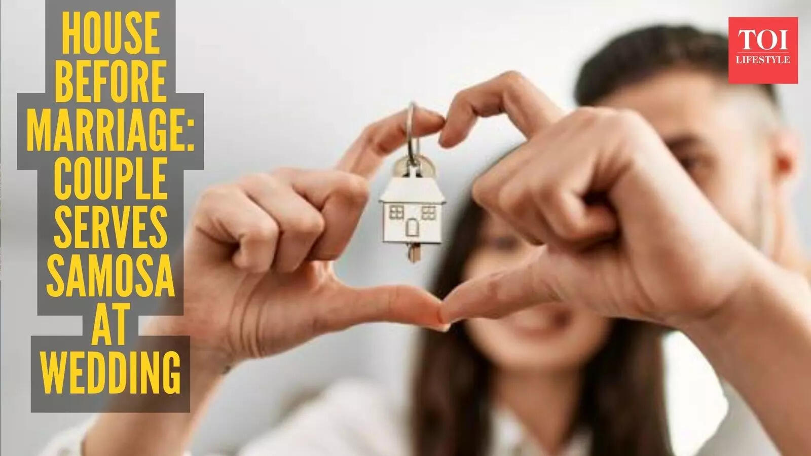 Couple buys house before marriage, serves samosa at wedding