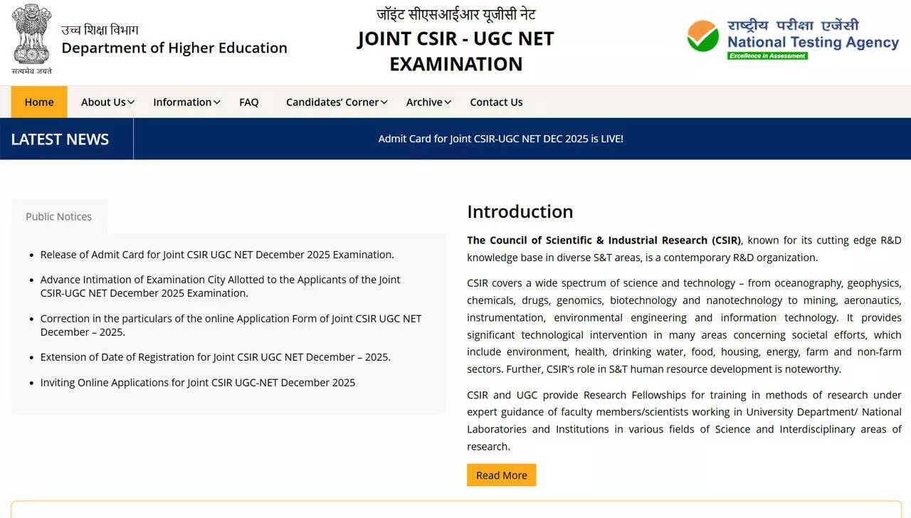 CSIR NET answer key December 2025: When provisional answer key and results are expected at csirnet.nta.nic.in