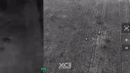 ‘Russians losing equipment’: Ukrainian drone strikes soldier on horseback – video