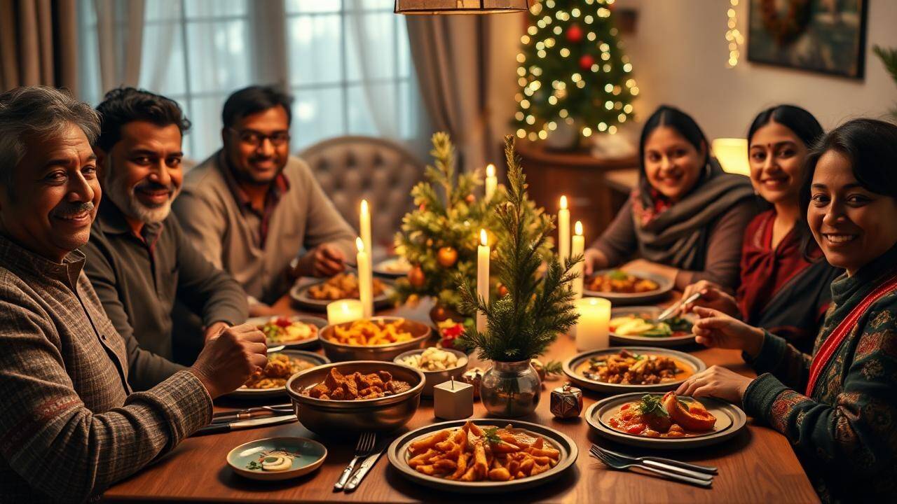 Festive Indian Christmas Eve