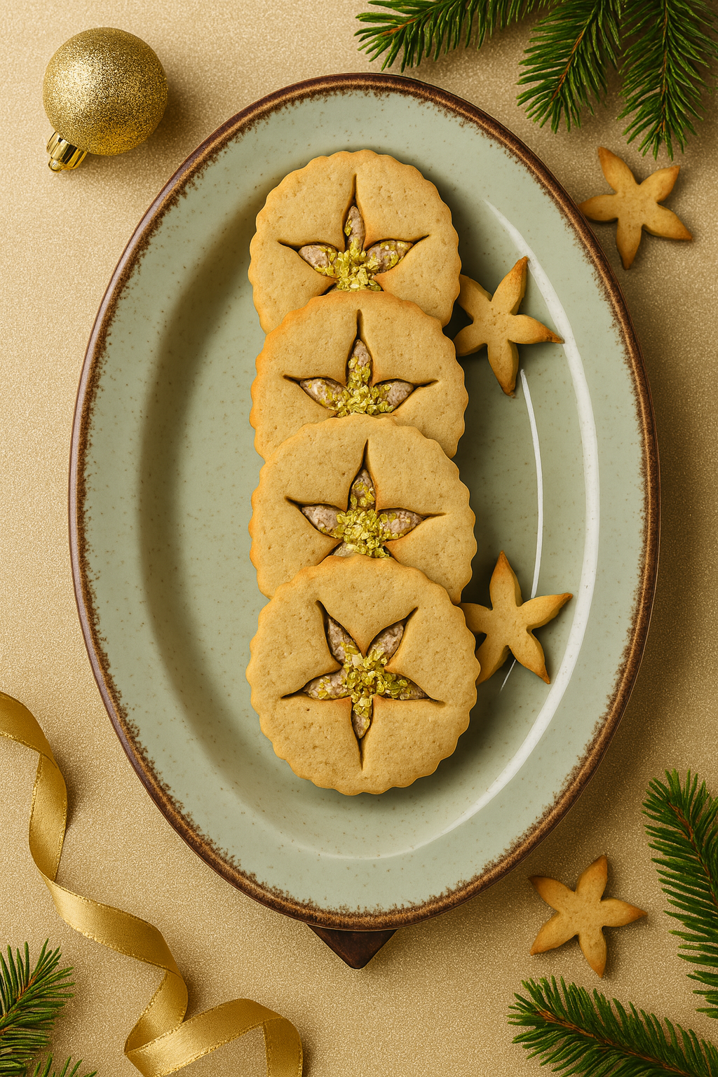 Gingerbread cheesecake cookies
