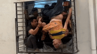 Christmas miracle: Man slips from 10th floor; gets stuck on 8th floor window grill