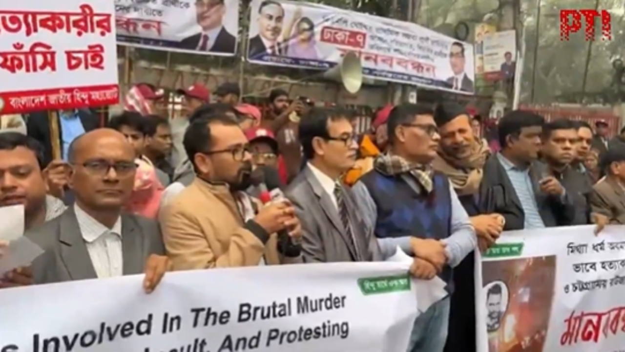 Watch: Hindu group protests in Dhaka; demand action over minority lynchings in Bangladesh
