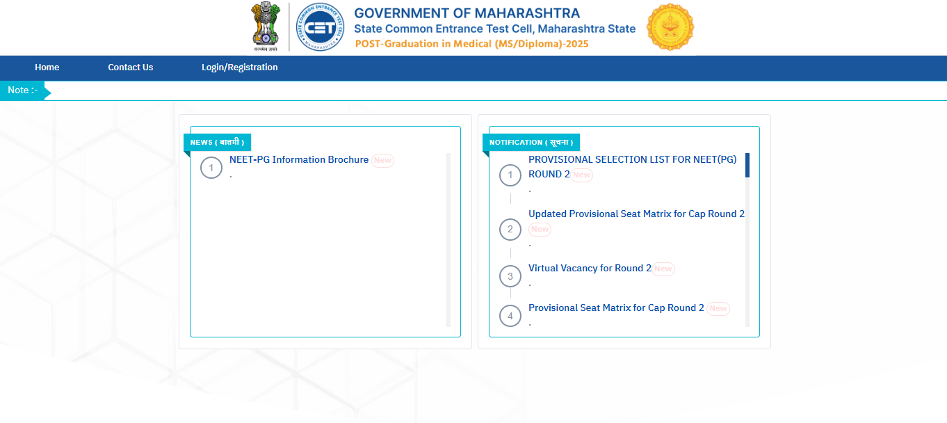 Maharashtra NEET PG counselling 2025 round 2 seat allotment released: Details for next round, direct link to check here