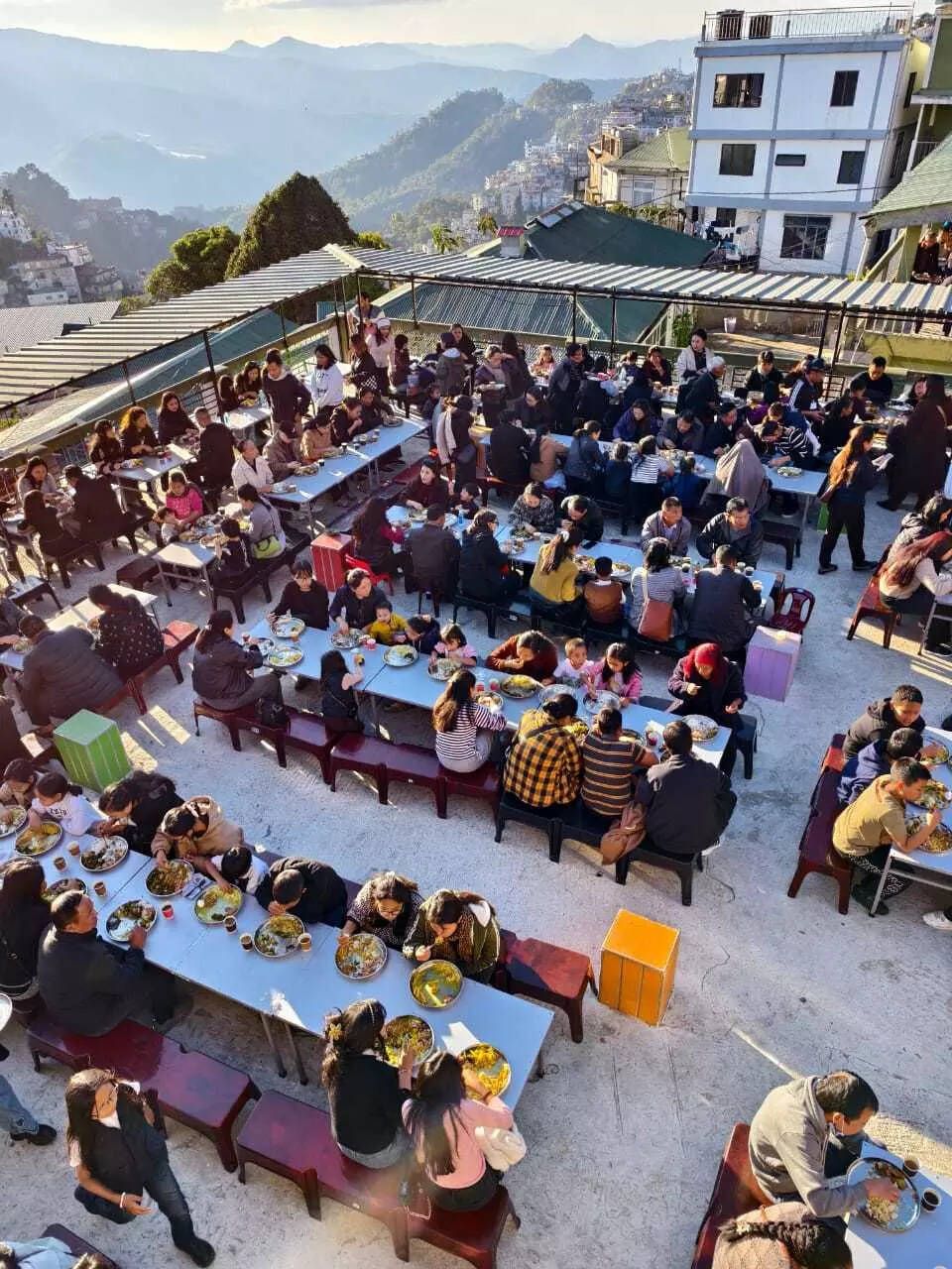 Celebrations end peacefully in Mizoram with hearty meals