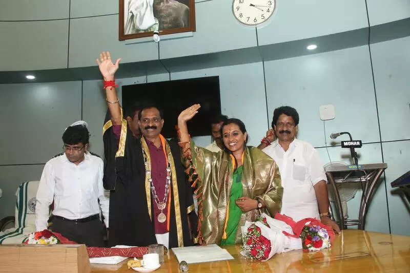 V V Rajesh assumes charge as capital’s first BJP mayor