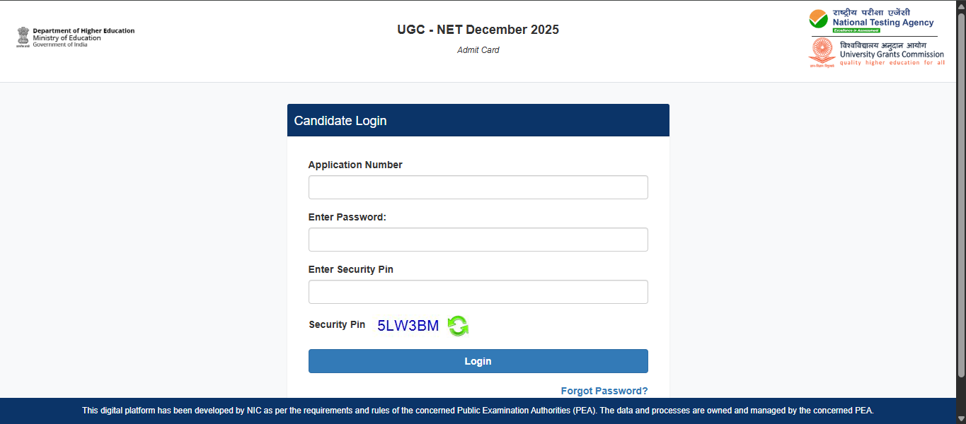 NTA UGC NET admit card 2025 released for January 2 exam: Direct link to download hall ticket here