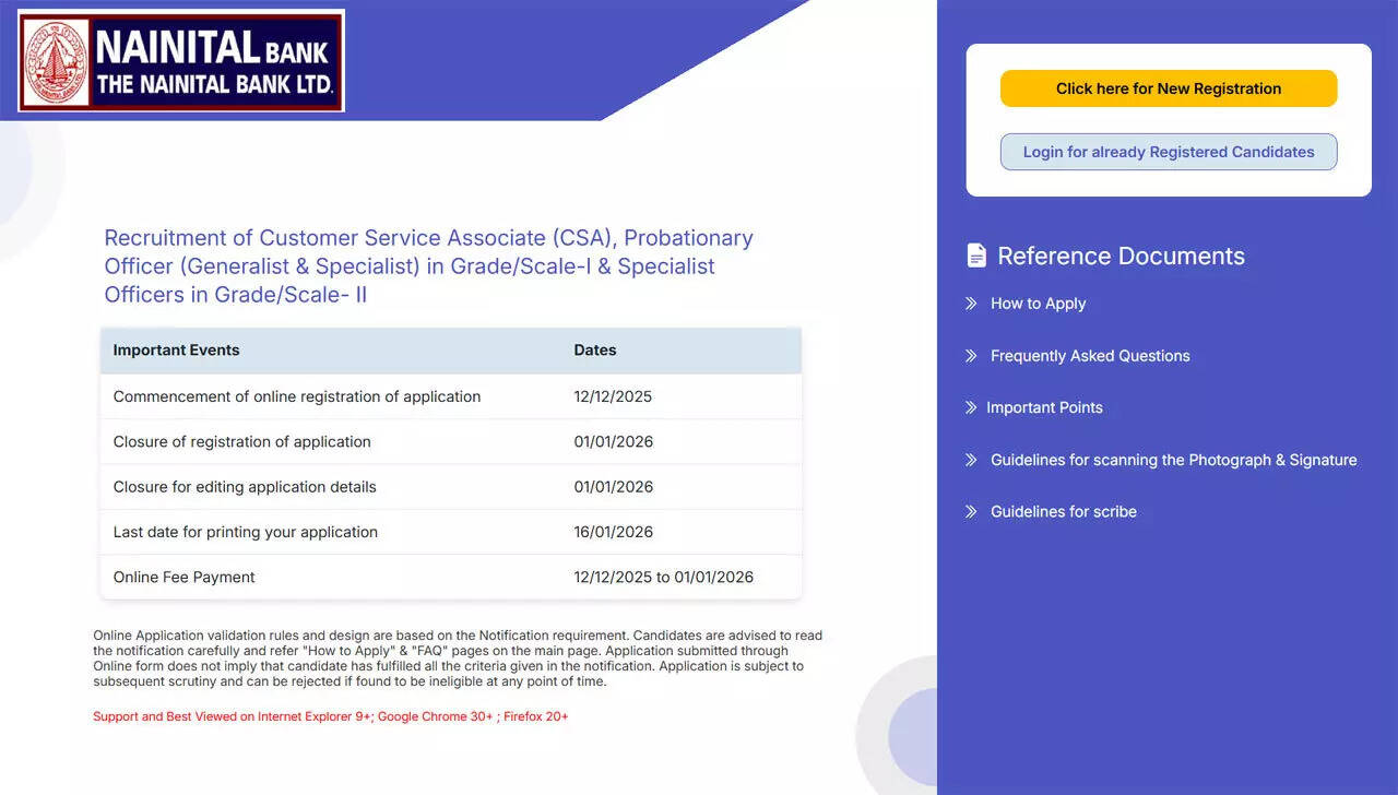 Nainital Bank Recruitment 2025-26 last date today: Apply online for Clerk, PO, SO posts here