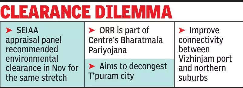 State Environment Impact Assessment Authority rejects clearance for northern stretch of outer ring road in Thiruvananthapuram