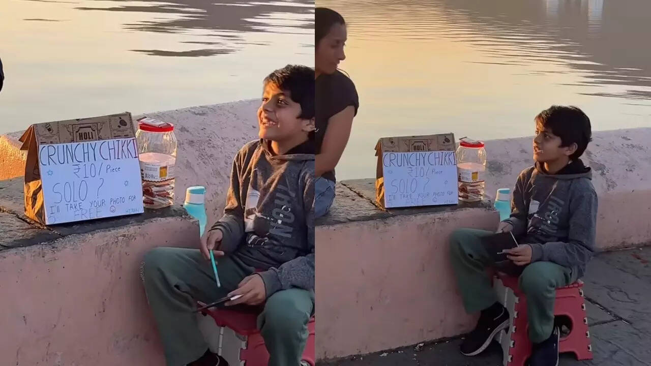 Mother’s unconventional way of teaching her son to sell Chikkis goes viral