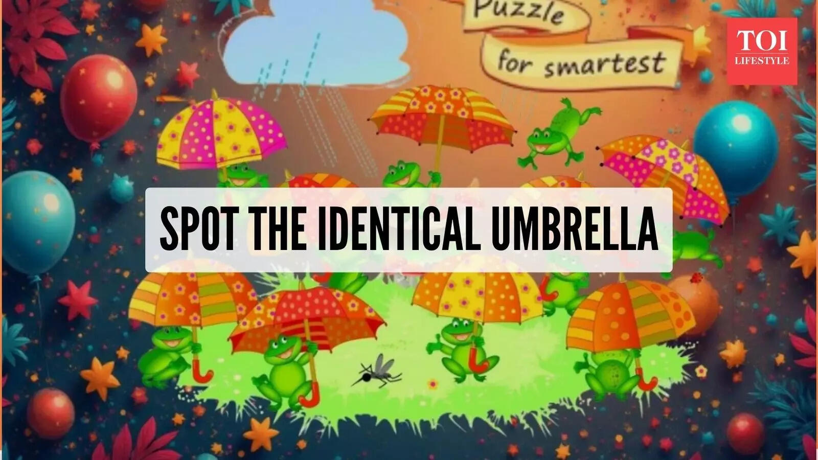 Only those who have detective-level observation skills can find the identical umbrella