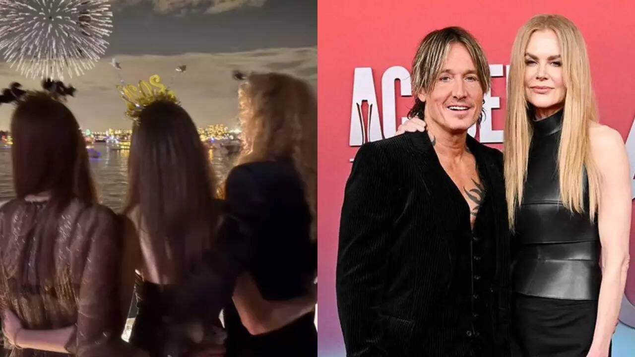 Nicole Kidman rings in the New Year with her daughters after announcing divorce