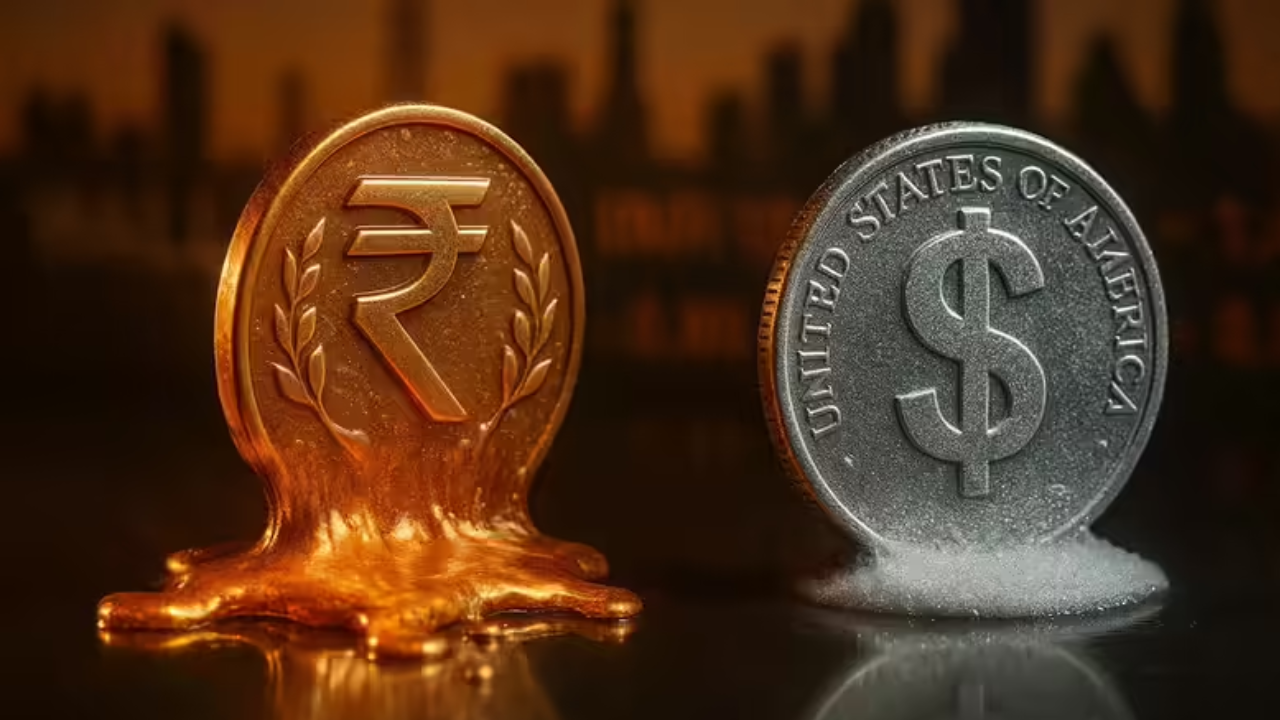 Rupee declines for 4 days straight: Currency slips 8 paise against US dollar; settles at 90.28