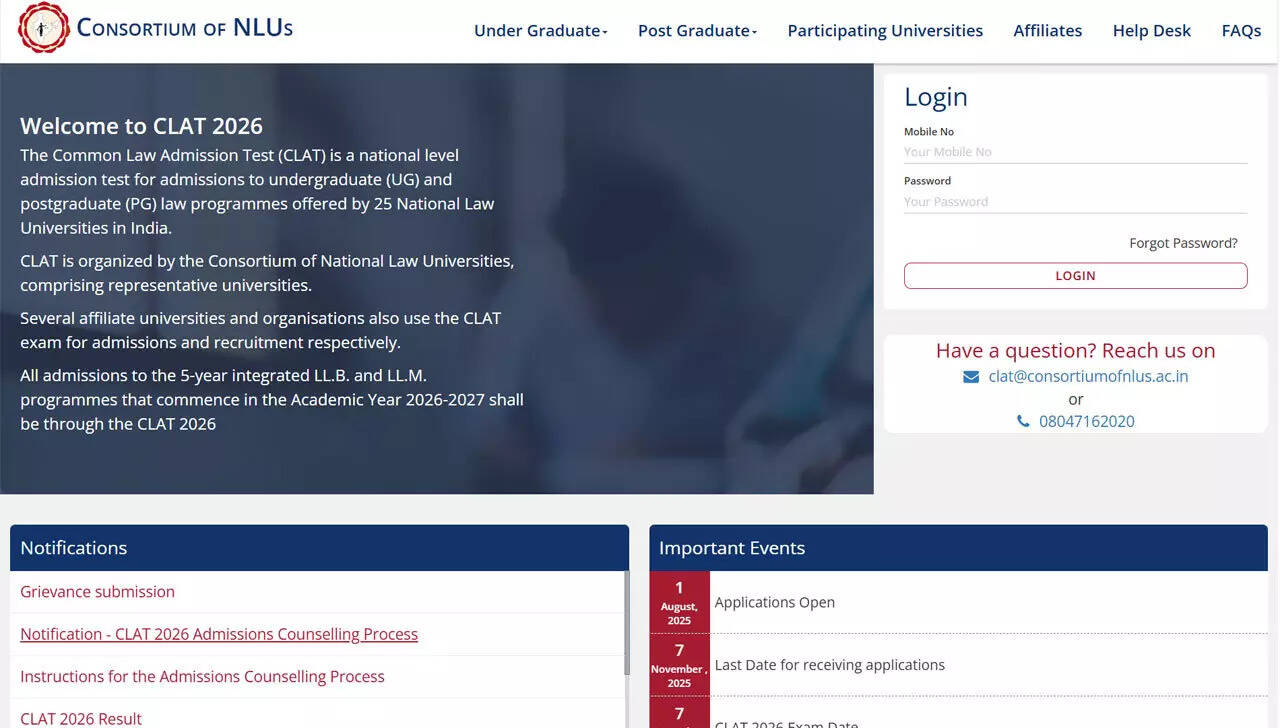 CLAT 2026 merit list and first seat allotment tomorrow at consortiumofnlus.ac.in; what candidates need to know