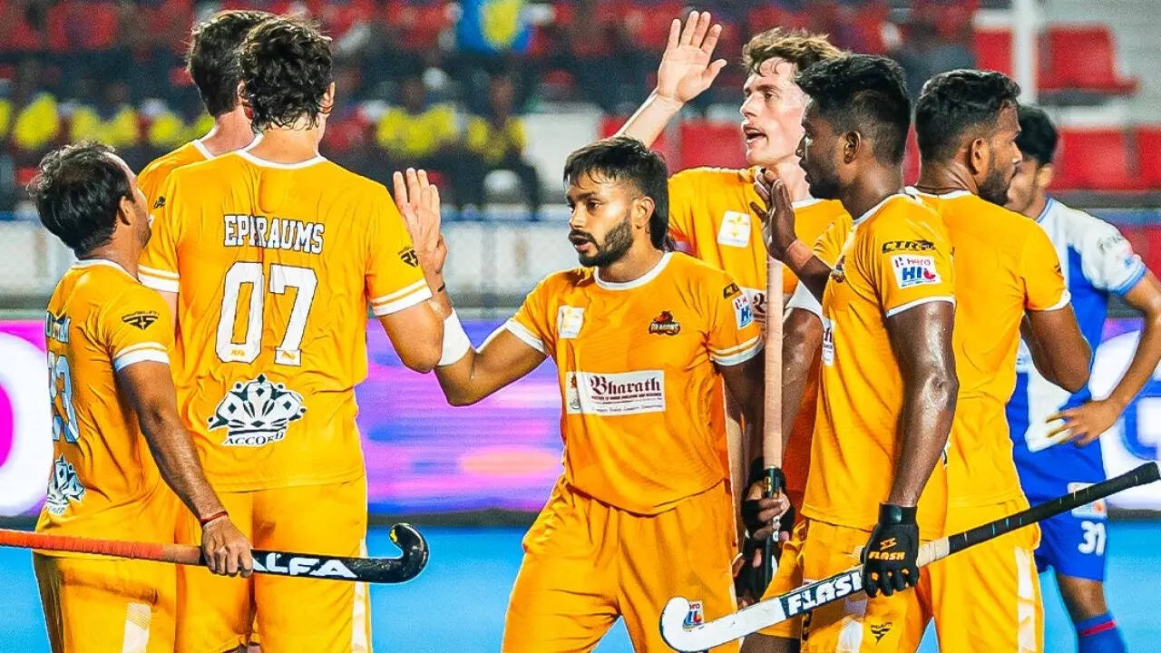 Tamil Nadu Dragons go top of men's HIL with 3-2 win over JSW Soorma