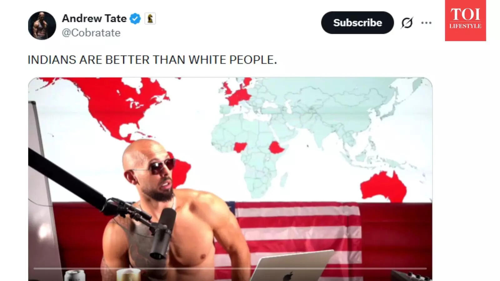 'Indian has babies, and you ain't got s***': Andrew Tate goes on bizarre anti-White rant vis-a-vis Indians