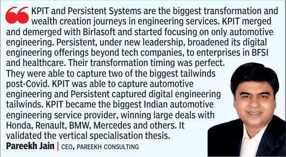 Pareekh Jain on KPIT, Persistent