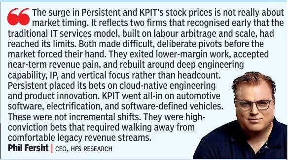 Phil Fersht on KPIT, Persistent